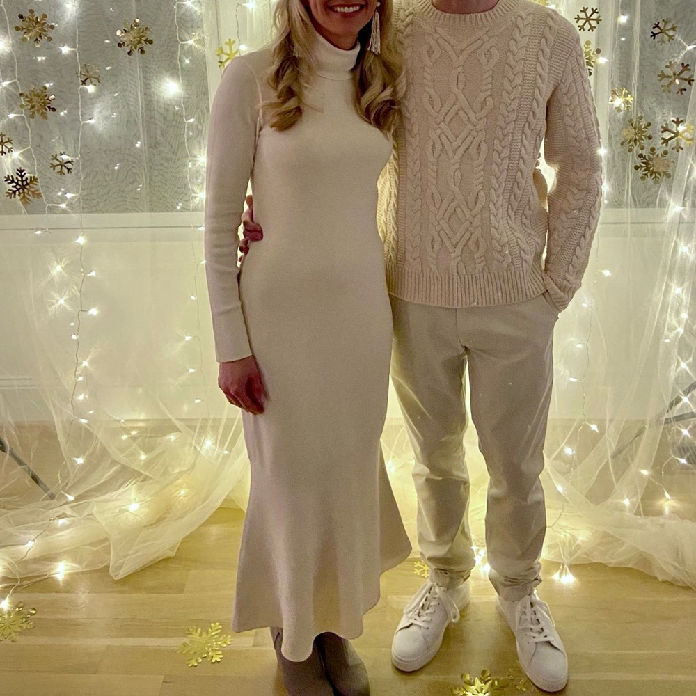 Antonio Melani Cream Maxi/midi Sweaterdress XS - Picture 2 of 4